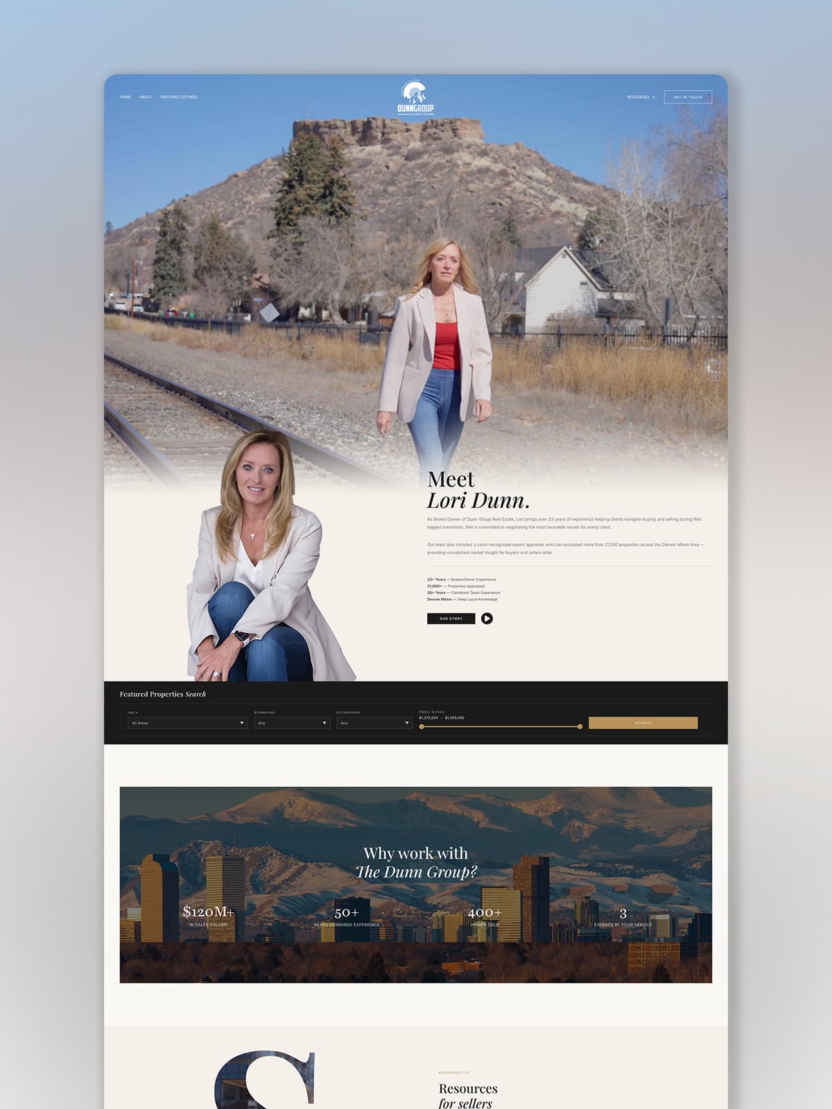Dunn Group Real Estate website design