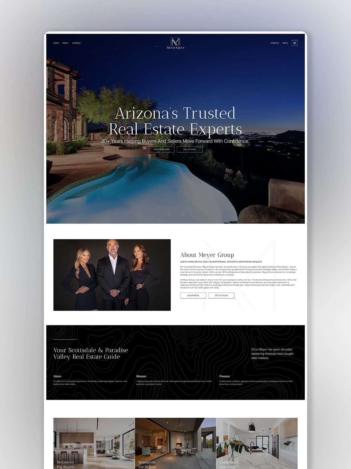 Meyer Group website design