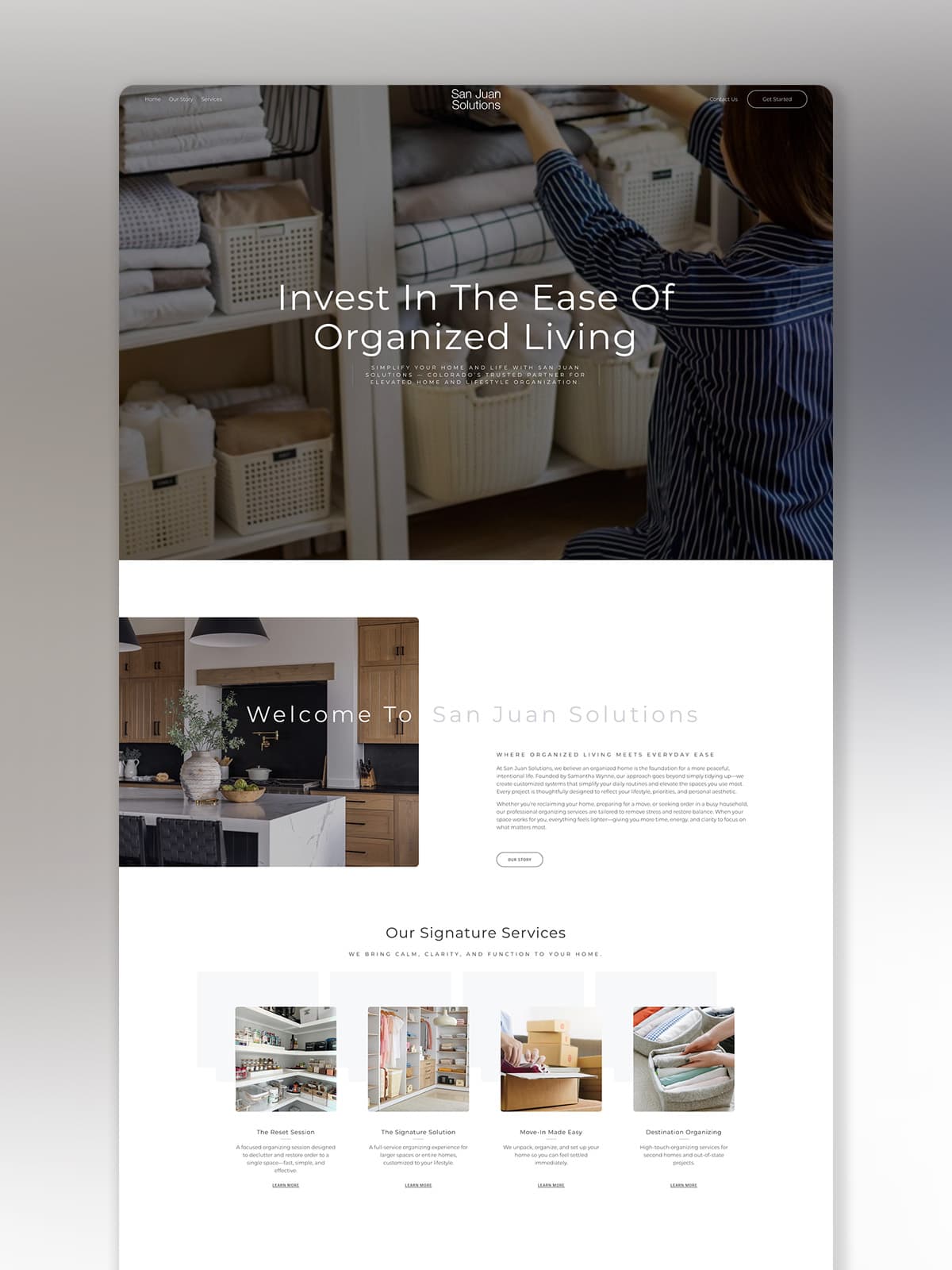 San Juan Solutions website design